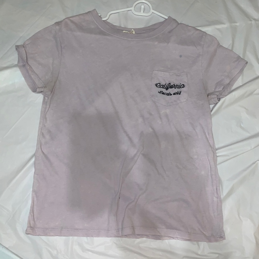 Forever 21 Light Purple T shirt with pocket